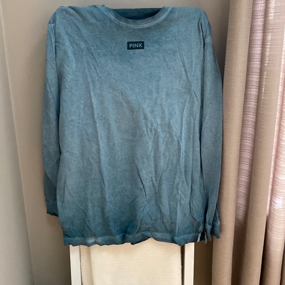 Green Pink VS long sleeve campus shirt